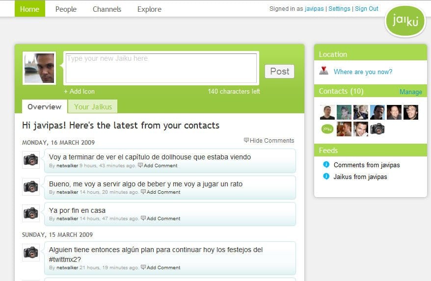 Jaiku ya es un proyecto Open Source