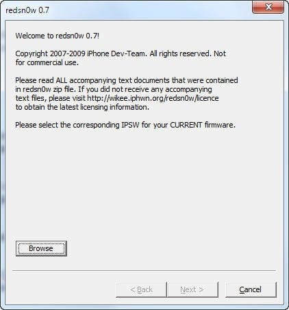 Cómo actualizar al iPhone OS 3.0 en el iPhone 2G con redsn0w