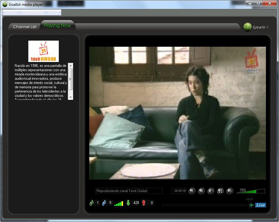 Goalbit, televisión Open Source vía P2P