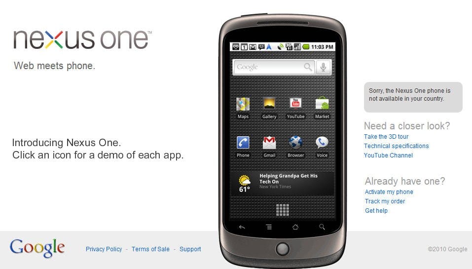 Nexus One, más de lo mismo