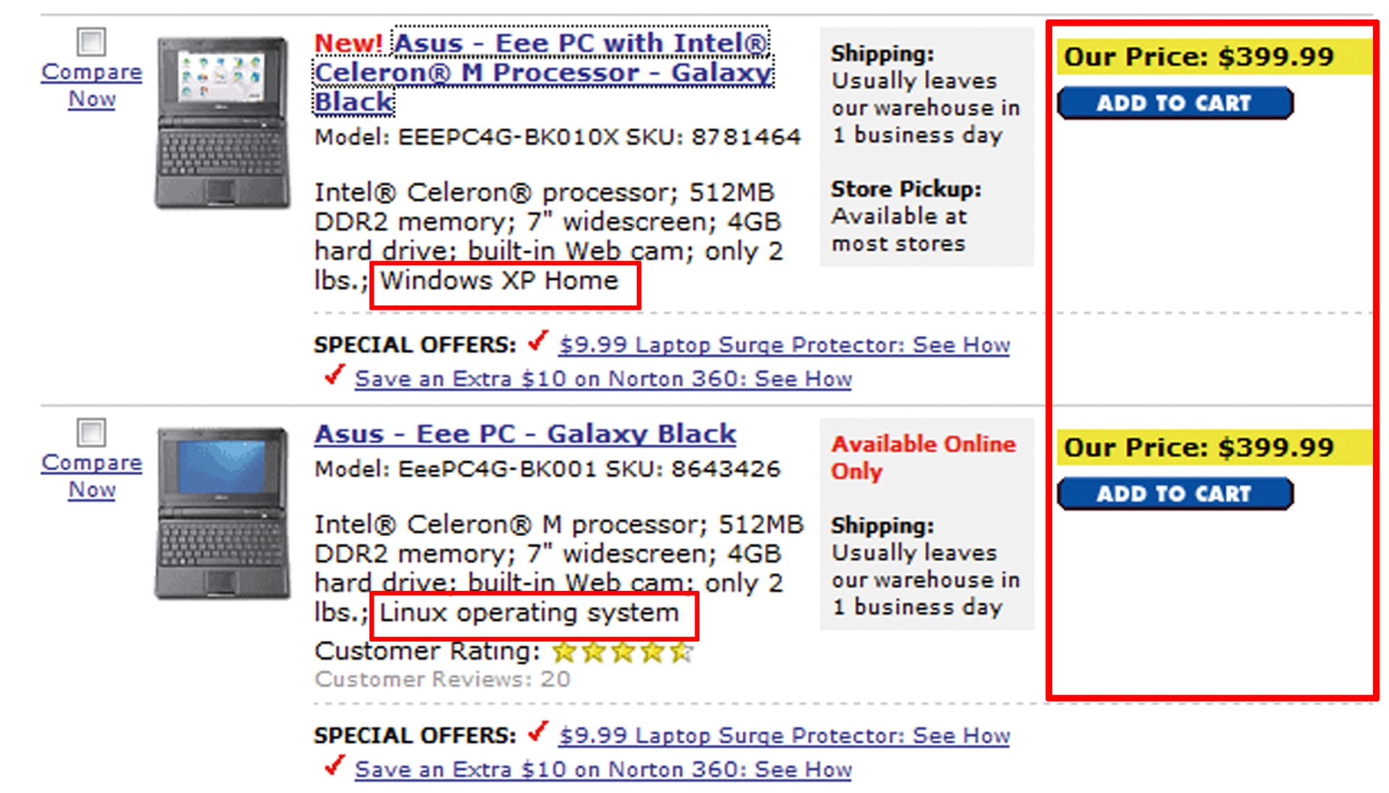 ¿Windows XP gratis para los usuarios del ASUS Eee PC?