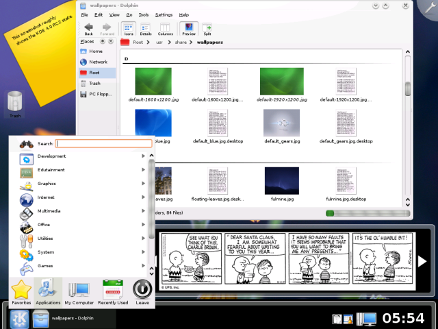Luces y sombras en KDE 4