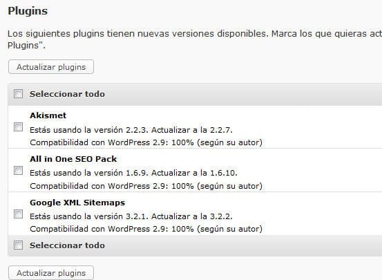 WordPress 2.9 en Incognitosis