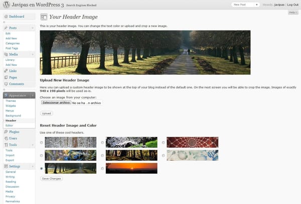 Primer vistazo a WordPress 3.0