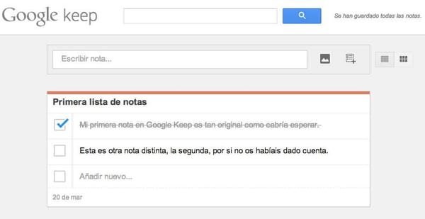 Google Keep llega en mal momento