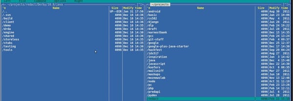 Atajos, combos y Midnight Commander