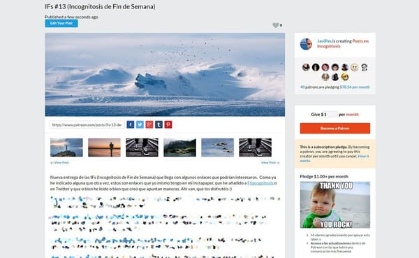 IFs #13 (Incognitosis de Fin de Semana)