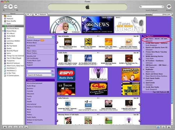 Video podcasts: Televisión basura bajo demanda