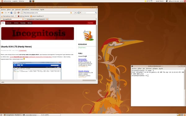 Ubuntu 8.04, primeras impresiones